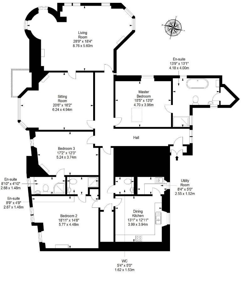 Luxury 3-Bedroom Apartment With Stunning Views At Ramsay Garden Edimburgo Esterno foto